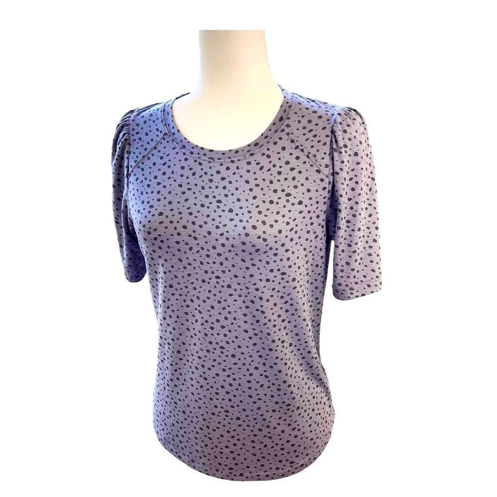 Democracy: Grey Animal Print Blouse.